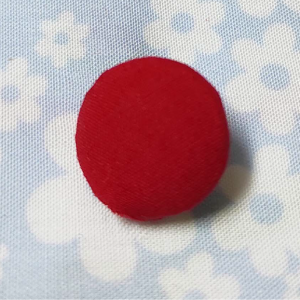 Red, Yellow, Blue, Green, Pink Button Fabric Covered 24 (1) (24L - 15mm)