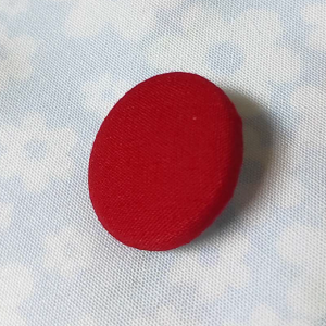 Red, Yellow, Blue, Green, Pink Button Fabric Covered 30 (1) (30L - 19mm)