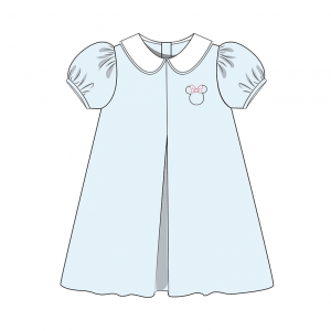 461-Short-Sleeve-Peter-Pan-Collar-Center-Pleat-Dress